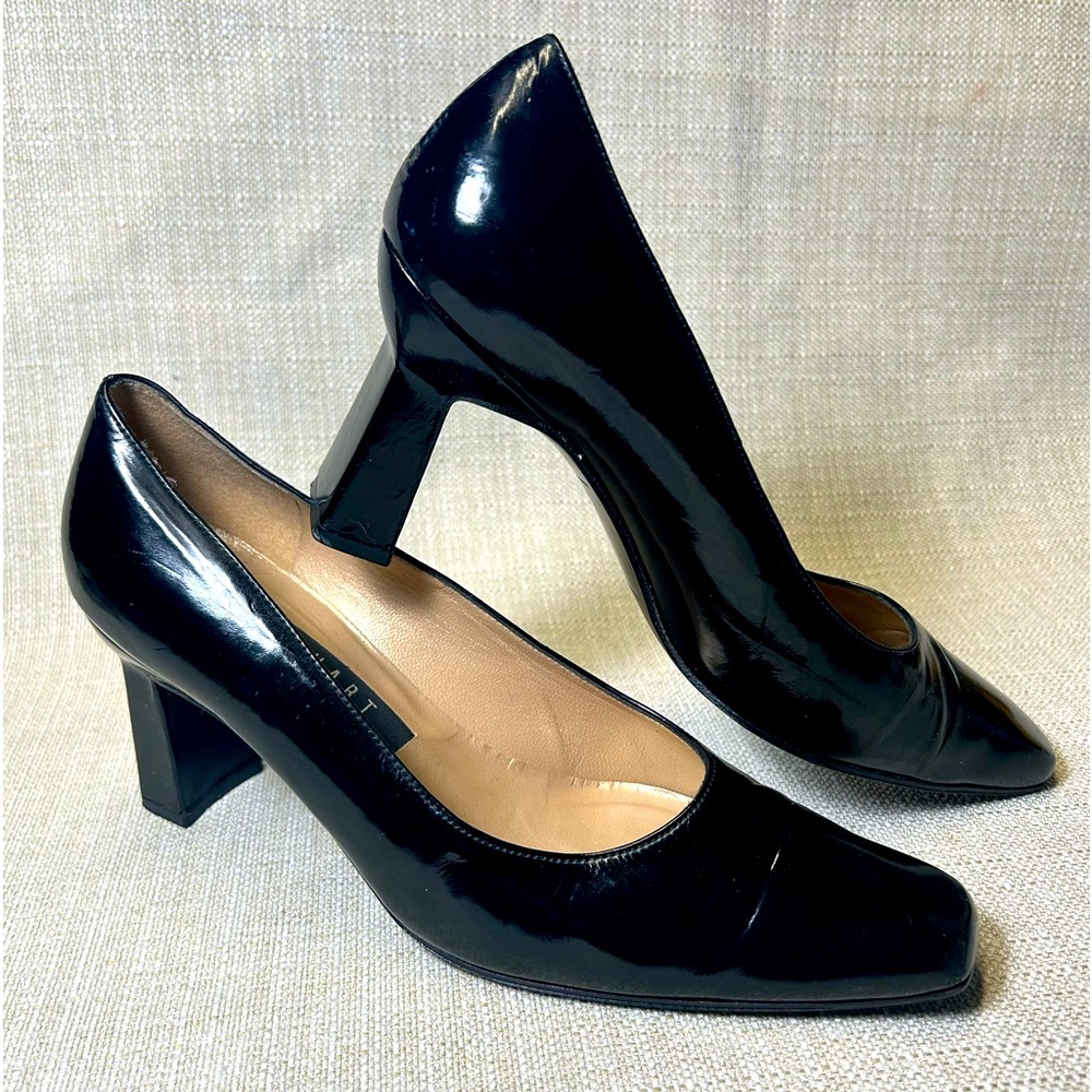 Stuart Weitzman Black Patent Leather Pumps size 7 B